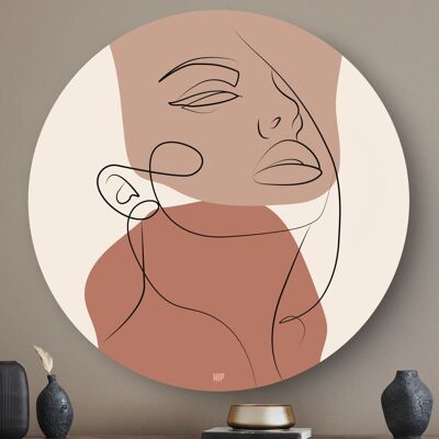 HIP ORGNL® Visage de dessin au trait rond - Ø 140 cm