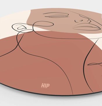 HIP ORGNL® Visage de dessin au trait rond - Ø 140 cm 2