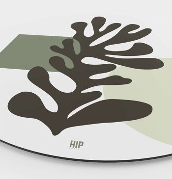 HIP ORGNL® Abstrait Vert Corail Rond - Ø 120 cm 2