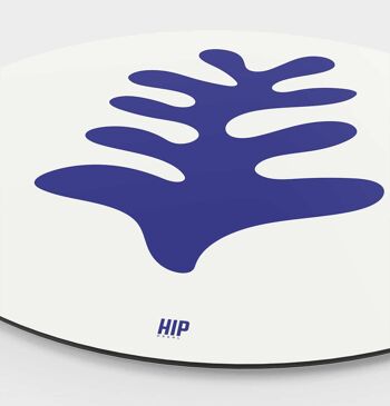 HIP ORGNL® Corail Bleu Abstrait Rond - Ø 140 cm 2