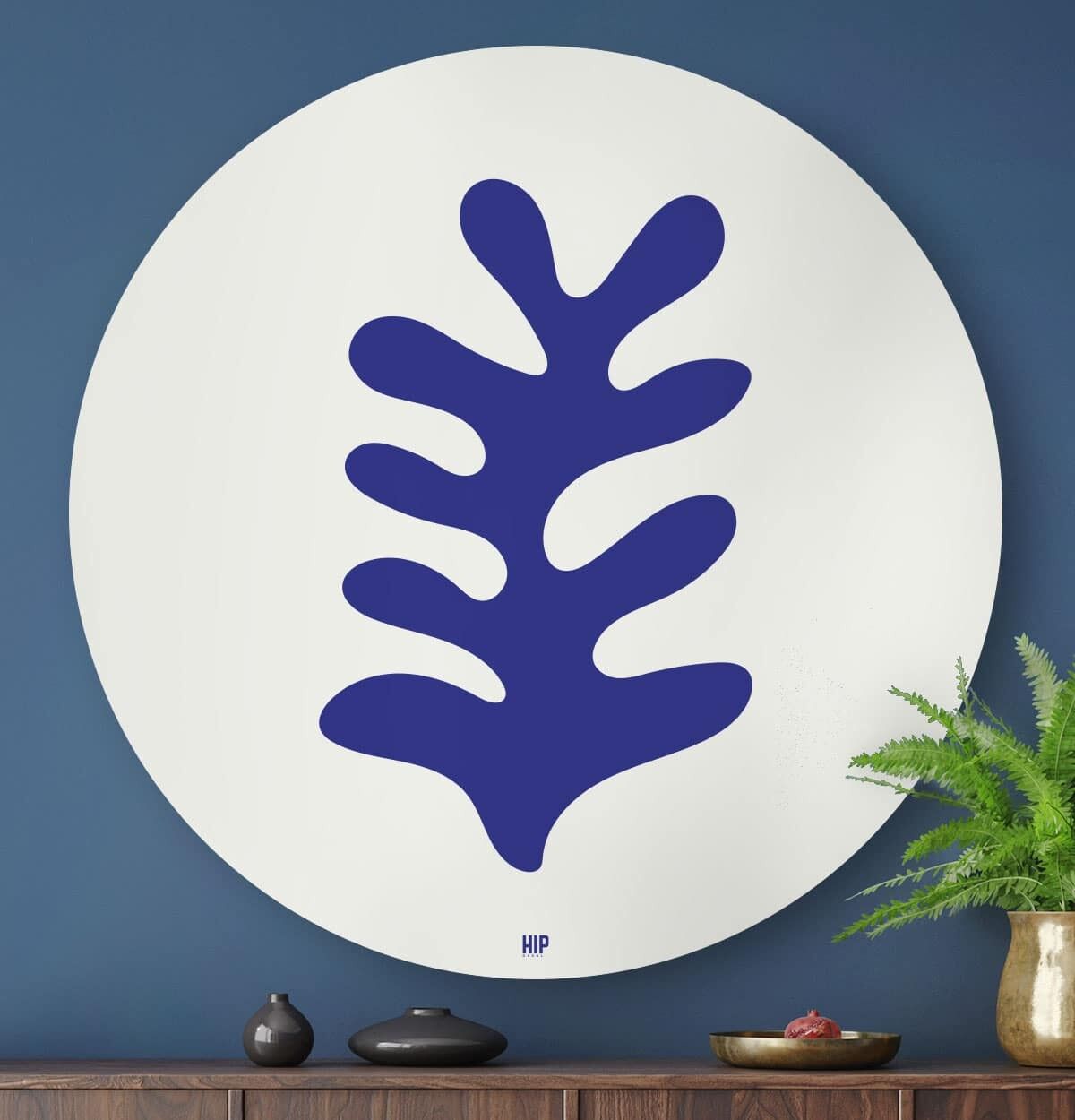 HIP ORGNL® Abstracto Azul Coral Redondo - Ø 120 cm