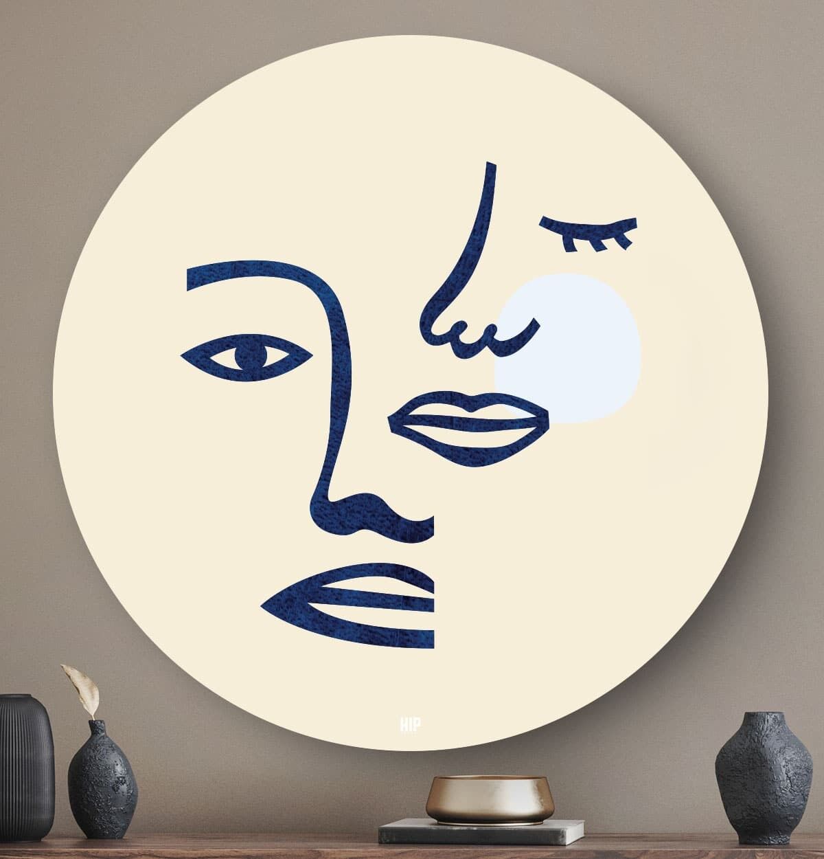 HIP ORGNL® Caras Abiertas Cerradas Redondas - Ø 80 cm