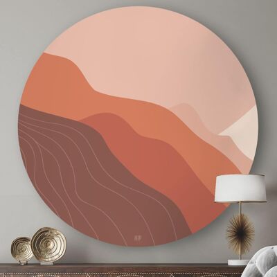 HIP ORGNL® Montañas Abstractas Redondo - Ø 80 cm