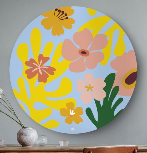 HIP ORGNL® Organic Color Floral Round - Ø 140 cm