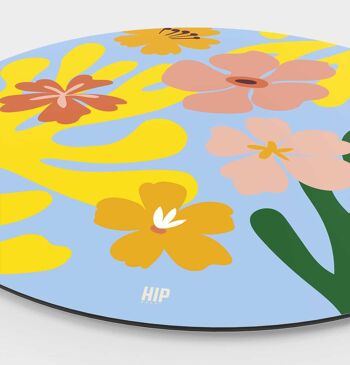 HIP ORGNL® Fleuri Couleur Bio Ronde - Ø 40 cm 2