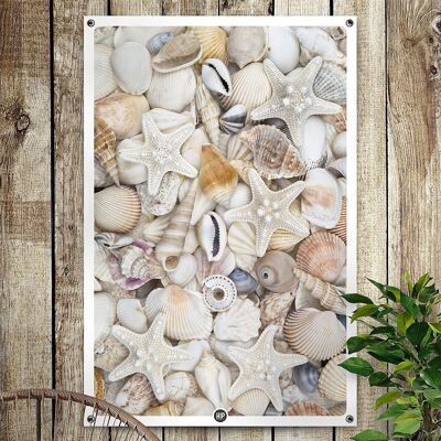 HIP ORGNL® Giardino del tesoro delle conchiglie - 100 x 150 cm