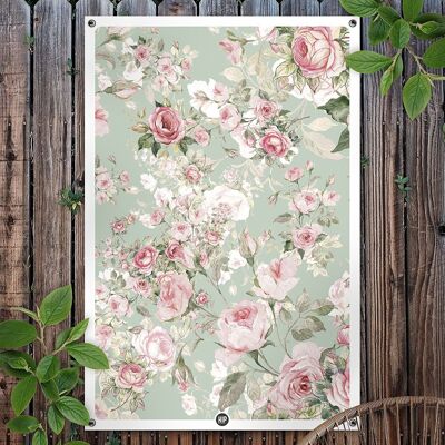 HIP ORGNL® Jardin de roses en fleurs - 80 x 120 cm
