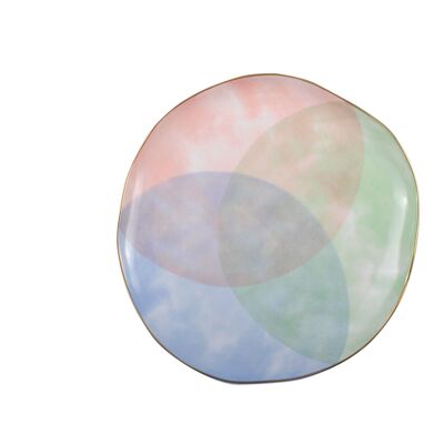 TRICOLOR-PARADISE DESSERT PLATE