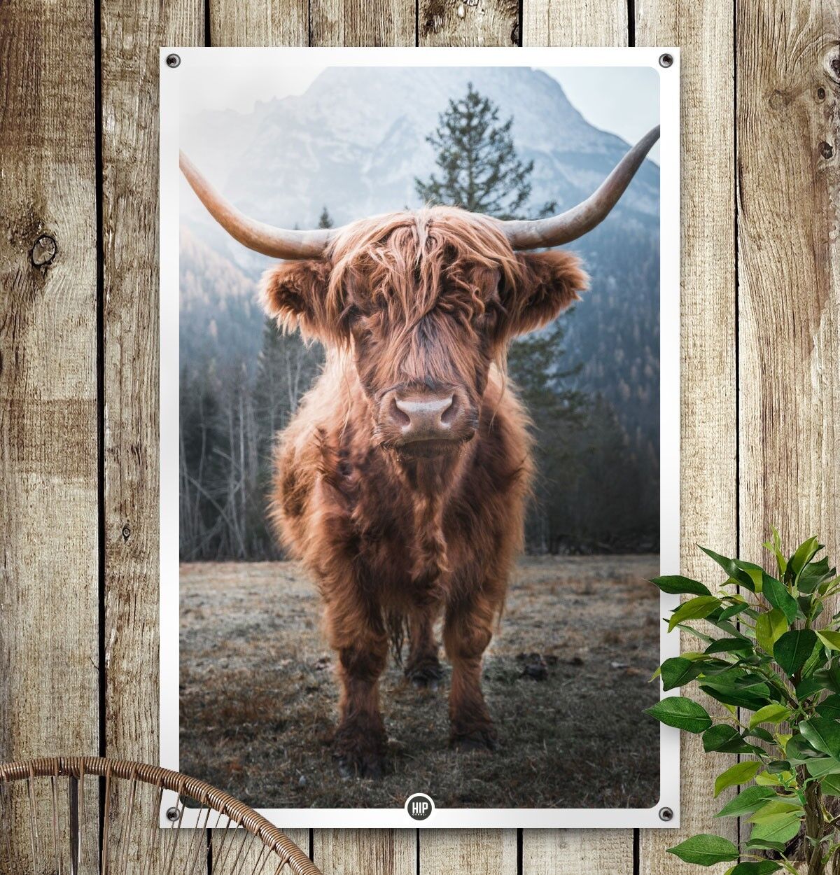 HIP ORGNL® Brown Highlander Garden - 60 x 90 cm