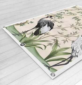 Jardin d'oiseaux HIP ORGNL® Wise Crane - 60 x 90 cm 2