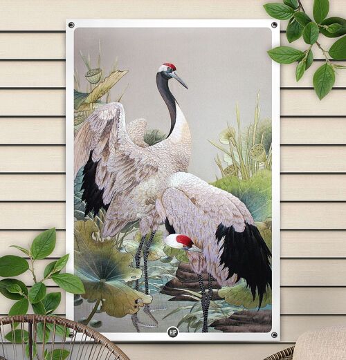 HIP ORGNL® Japanese Cranes Garden - 100 x 150 cm