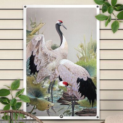 HIP ORGNL® Japanese Cranes Garden - 100 x 150 cm