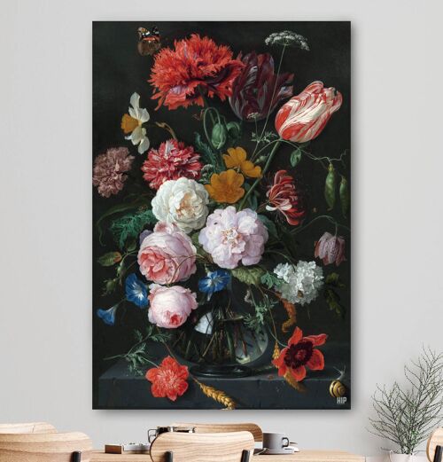HIP ORGNL® Stilleven met bloemen in een glazen vaas - 100 x 150 cm