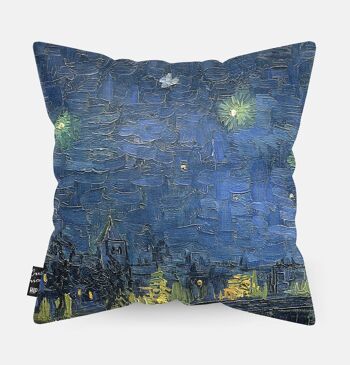 Coussin HIP ORGNL® Nuit étoilée sur le Rhône - 45 x 45 cm 2