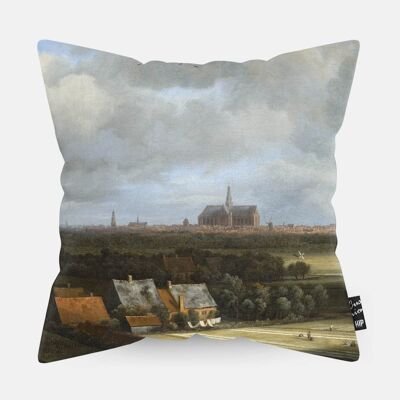 HIP ORGNL® Vista de Haarlem con campos de lejía Cojín - 45 x 45 cm