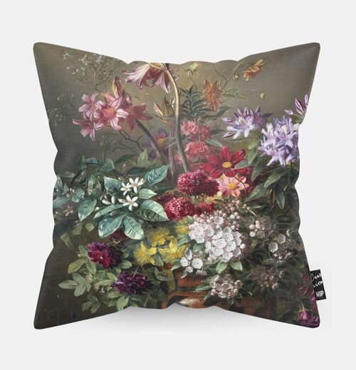 HIP ORGNL® Stilleven met bloemen in een Griekse vaas Cushion - 45 x 45 cm