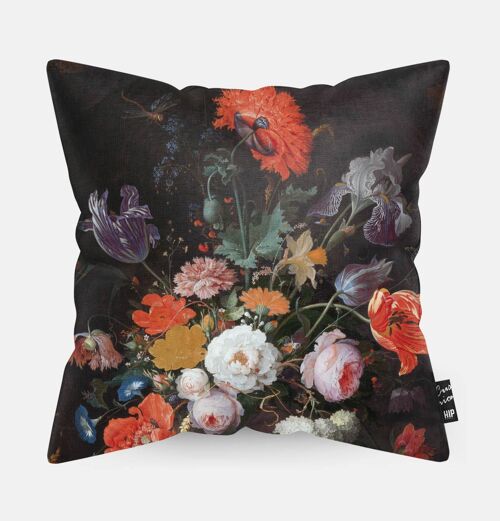 HIP ORGNL® Stilleven met bloemen en een horloge Cushion - 45 x 45 cm