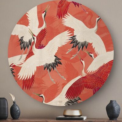 HIP ORGNL® Kimono met kraanvogels Rond - Ø 60 cm