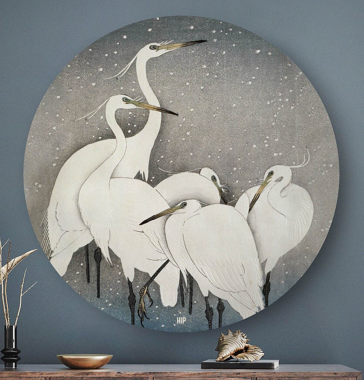 HIP ORGNL® Garzette nella neve Rotonda - Ø 140 cm