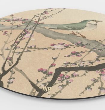 HIP ORGNL® Oiseau chanteur et fleur de prunier rond - Ø 120 cm 3