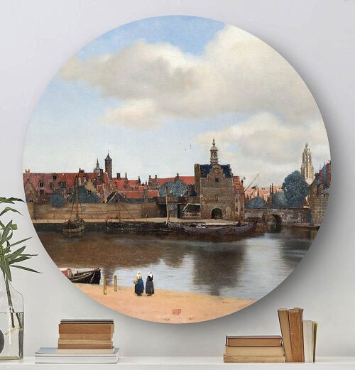 HIP ORGNL® Gezicht op Delft Rond - Ø 80 cm