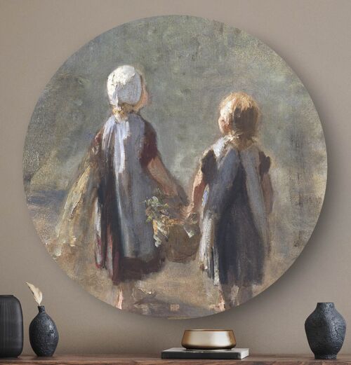 HIP ORGNL® Meisjes dragen een pan Rond - Ø 80 cm