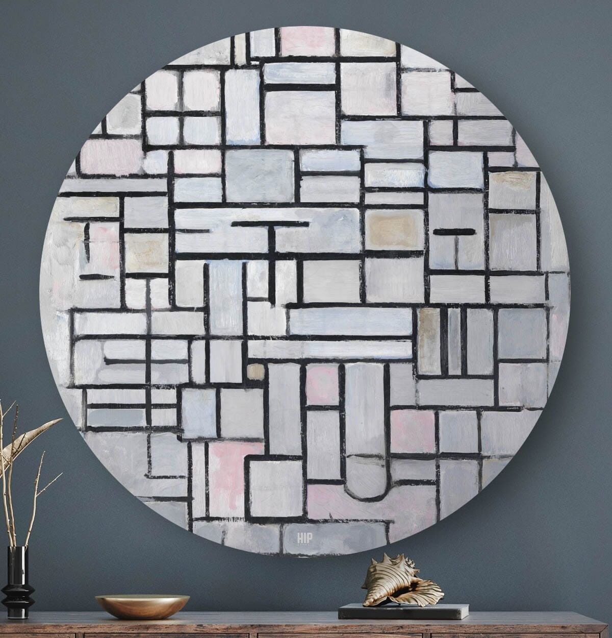 HIP ORGNL® Composizione n. IV Mondrian Tondo - Ø 120 cm