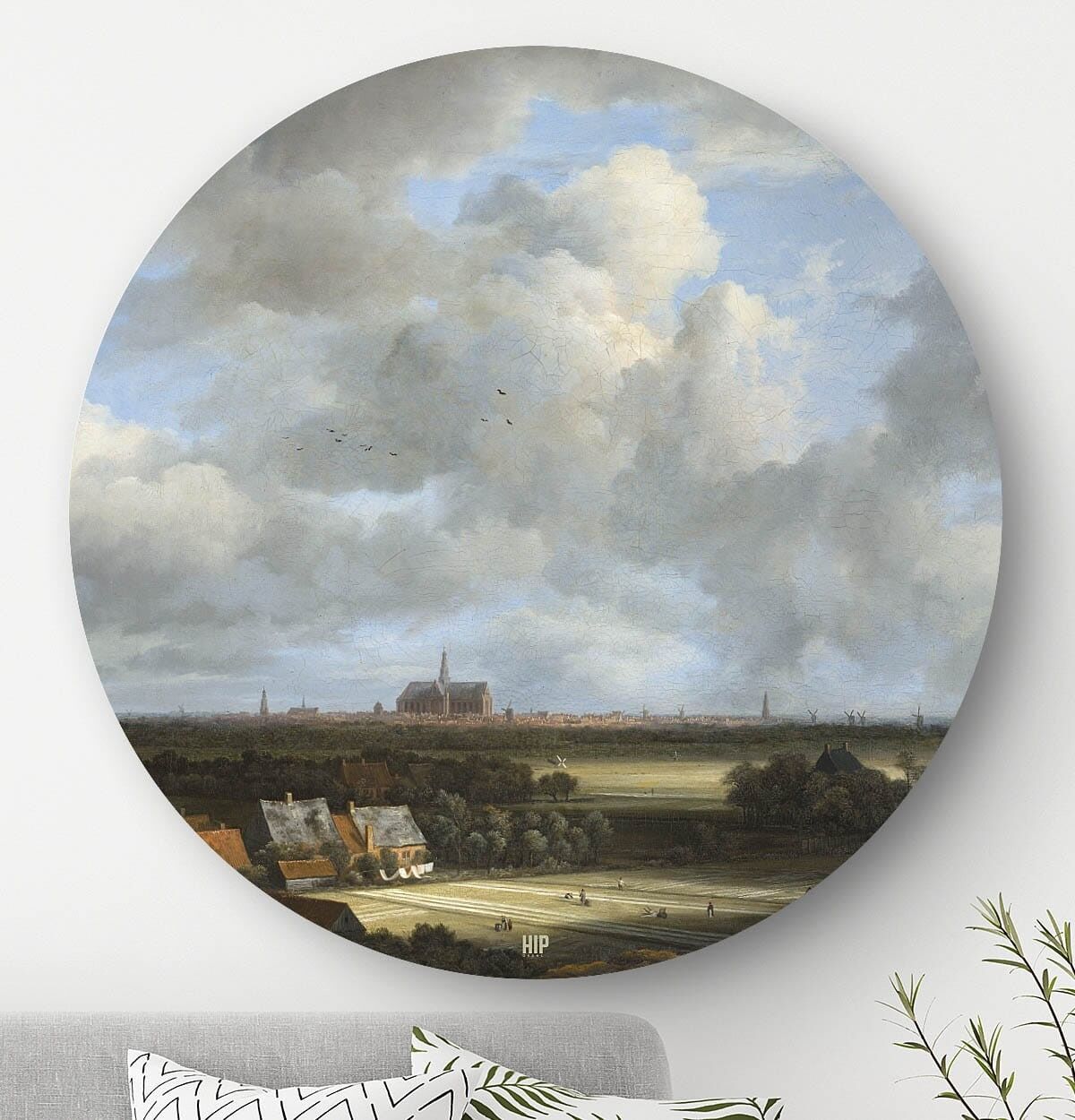 HIP ORGNL® Veduta di Haarlem con campi di sbiancamento Rotondo - Ø 40 cm