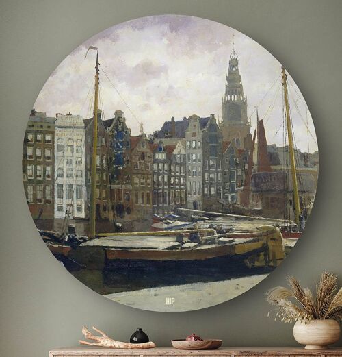 HIP ORGNL® Het Damrak in Amsterdam Rond - Ø 140 cm