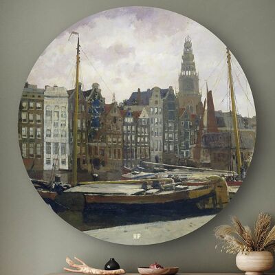 HIP ORGNL® Het Damrak in Amsterdam Rond - Ø 140 cm