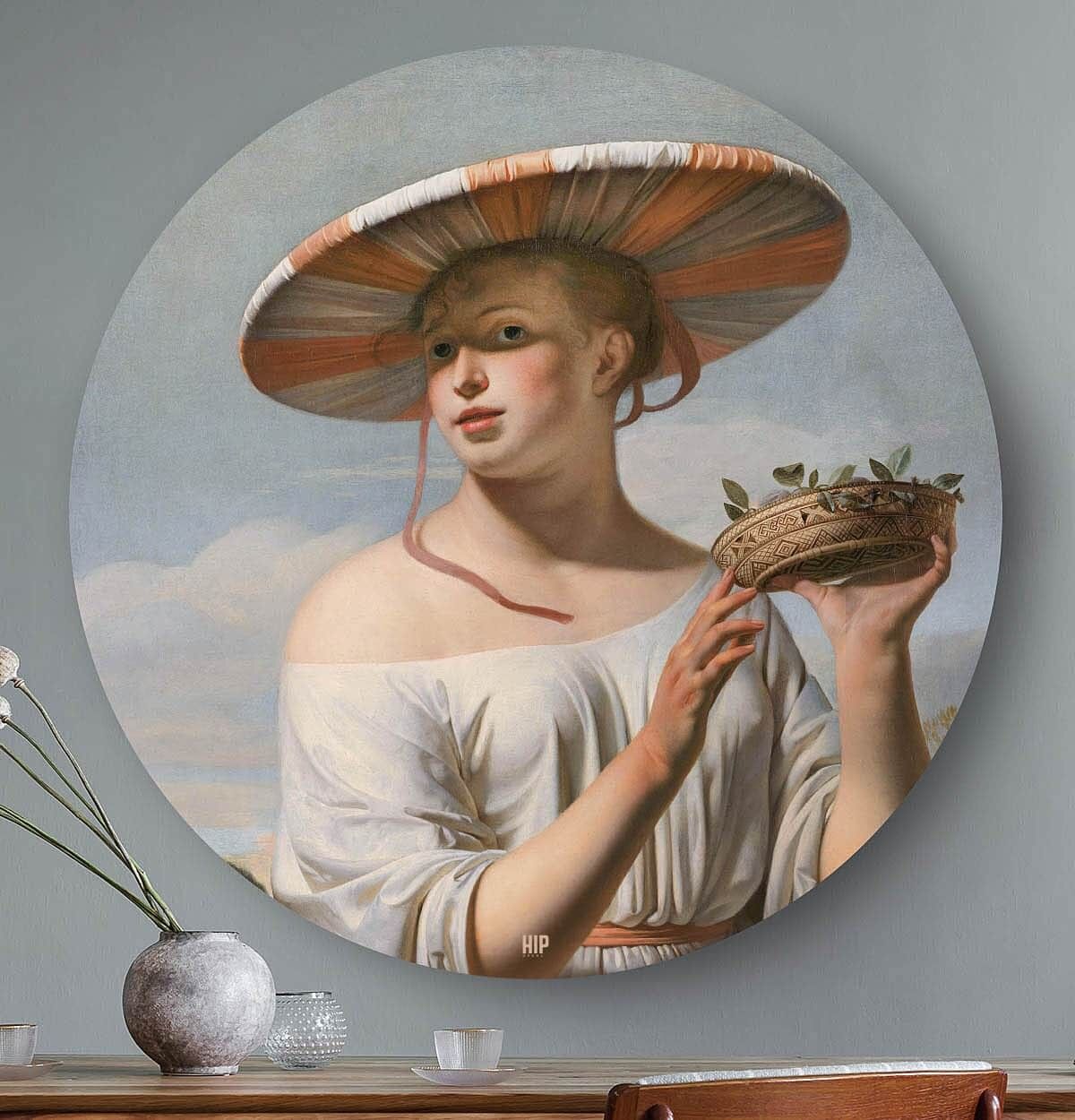 HIP ORGNL® Ragazza con ampio cappello Rotonda - Ø 80 cm