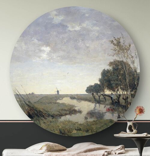 HIP ORGNL® Een wetering bij Abcoude Rond - Ø 40 cm