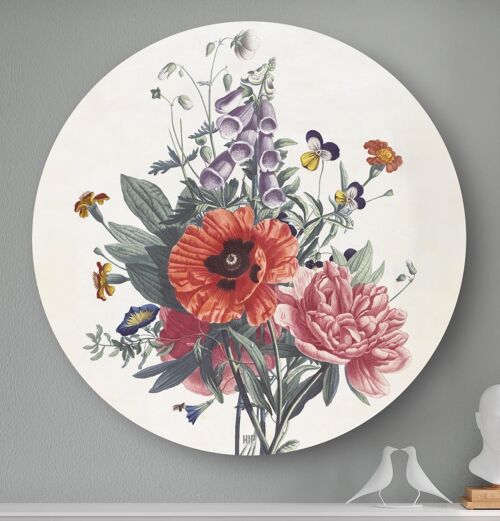 HIP ORGNL® Bos bijzondere bloemen Rond - Ø 80 cm