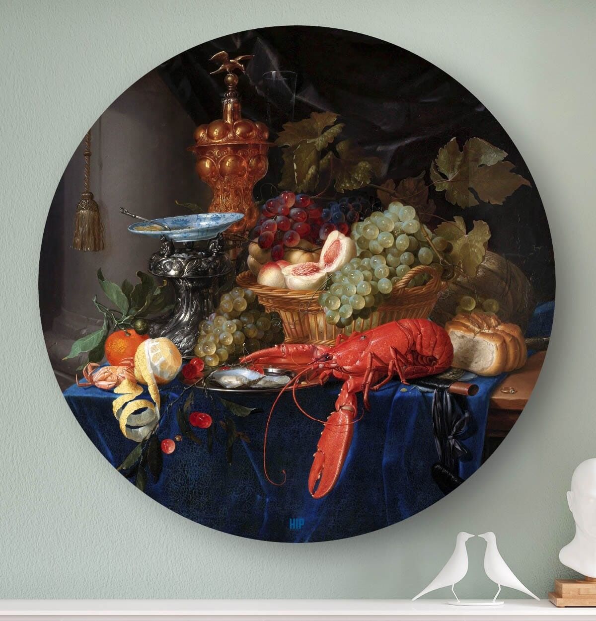 HIP ORGNL® Bodegón con copa de oro Redondo - Ø 80 cm