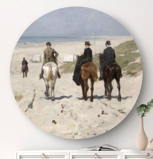 HIP ORGNL® Morgenrit langs het strand Rond - Ø 80 cm
