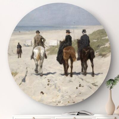 HIP ORGNL® Morgenrit langs het strand Rond - Ø 80 cm