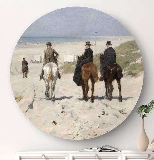 HIP ORGNL® Morgenrit langs het strand Rond - Ø 40 cm