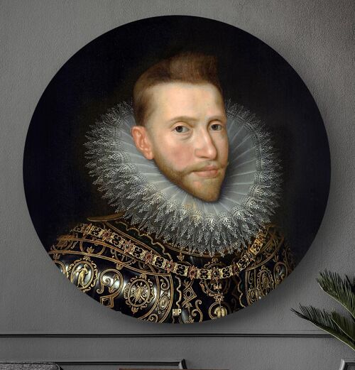 HIP ORGNL® Portret van Albrecht van Oostenrijk Rond - Ø 140 cm