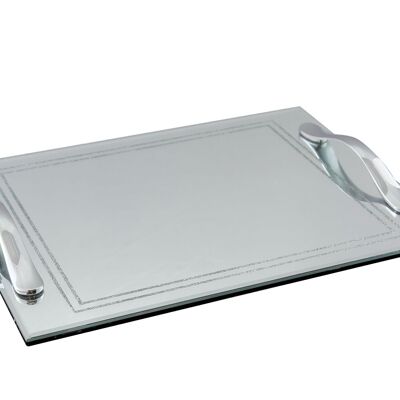 RECT TRAY WITH HANDLES 40X30CM SMART