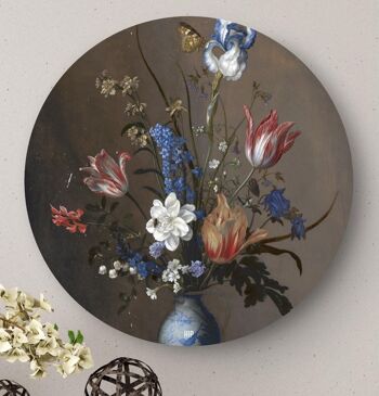 HIP ORGNL® Fleurs dans un vase Wan-Li et coquillages Rond - Ø 120 cm 1
