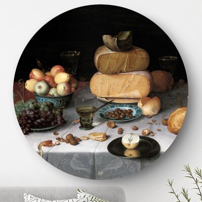 HIP ORGNL® Still life with cheeses Round - Ø 80 cm