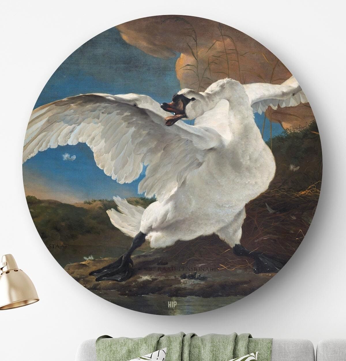 HIP ORGNL® Il cigno in via di estinzione Rotondo - Ø 40 cm