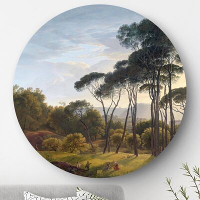 HIP ORGNL® Italiaans landschap met parasoldennen Rond - Ø 60 cm