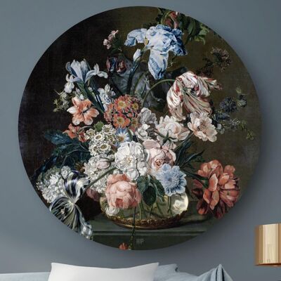 HIP ORGNL® Stilleven met bloemen Van der Mijn Rond - Ø 100 cm