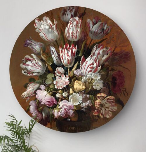 HIP ORGNL® Stilleven met bloemen Bollongier Rond - Ø 120 cm