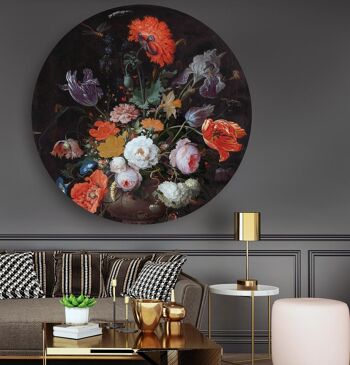 HIP ORGNL® Nature morte aux fleurs et à la montre Ronde - Ø 120 cm 3