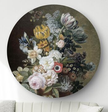 HIP ORGNL® Nature morte aux fleurs Eelkema Ronde - Ø 100 cm 1