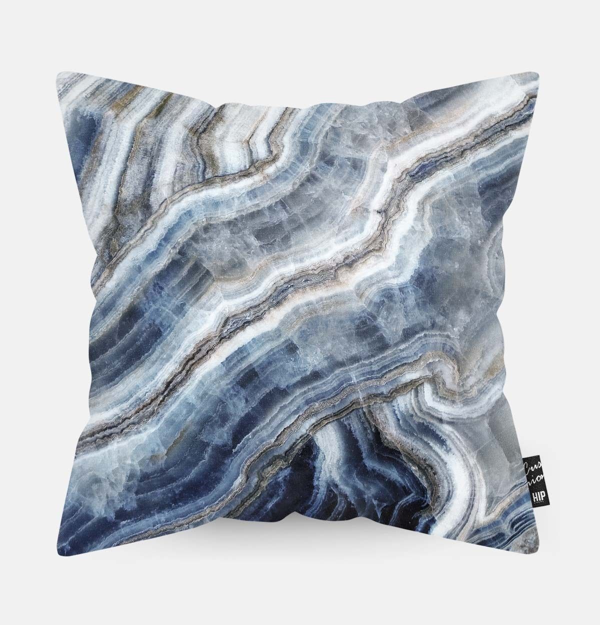 Coussin Géode Dentelle Bleu HIP ORGNL® - 45 x 45 cm