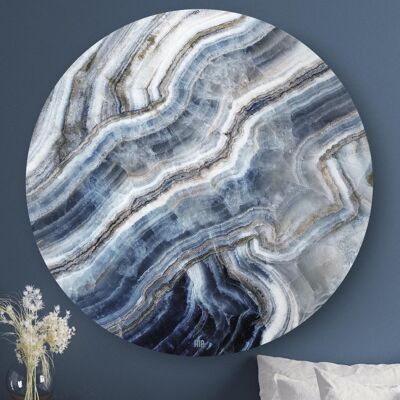 HIP ORGNL® Blaue Spitze Geode rund - Ø 40 cm