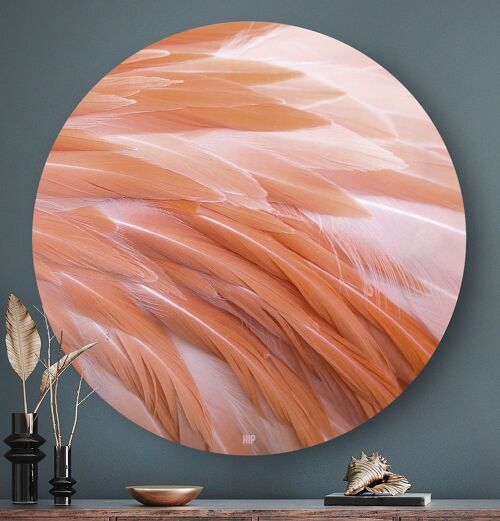 HIP ORGNL® Flamingo Feathers Round - Ø 100 cm